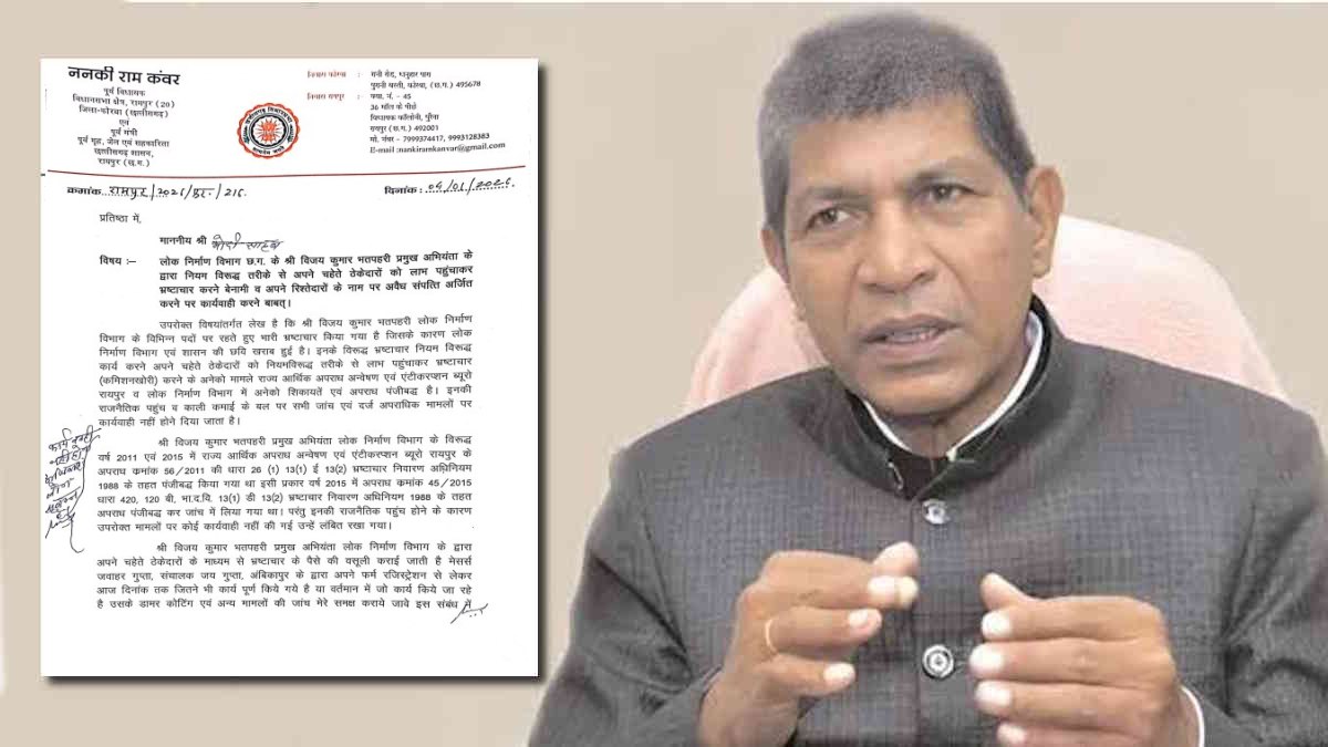 PWD के चीफ इंजीनियर पर गंभीर आरोप: पूर्व गृहमंत्री ननकी राम कंवर ने PM मोदी को पत्र लिखकर CBI जांच मांगी