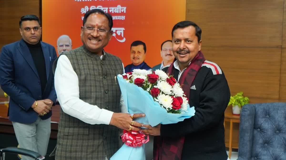 दिल्ली दौरे पर CM साय की भाजपा अध्यक्ष नितिन नवीन से मुलाकात