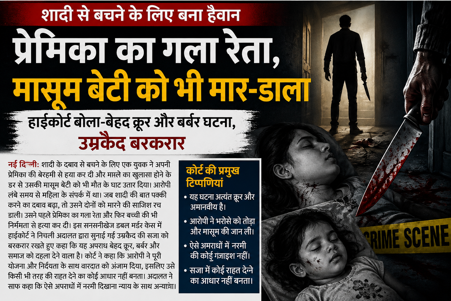 प्यार, धोखा और डबल मर्डर