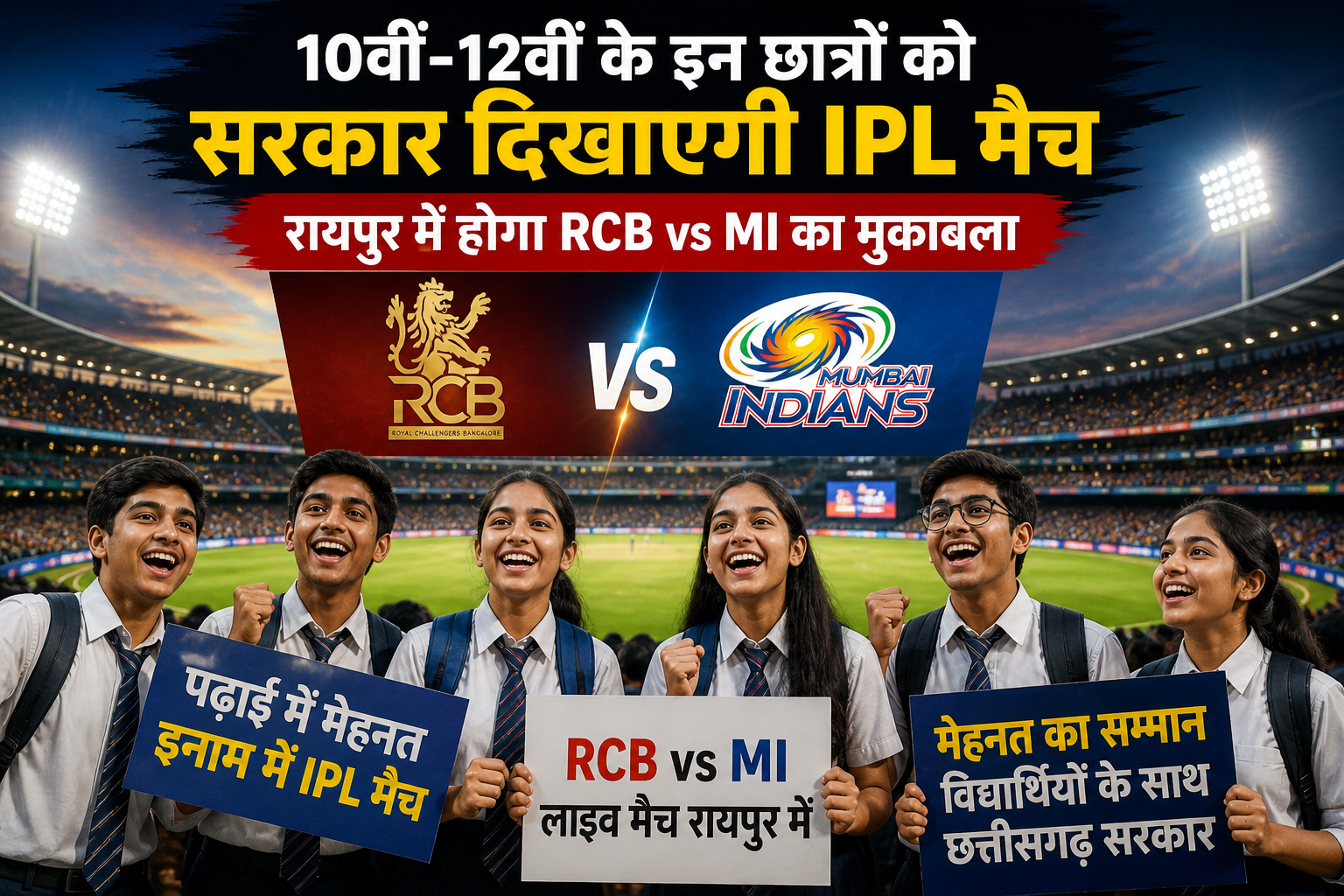 10वीं-12वीं के छात्रों के लिए खास तोहफा, सरकार दिखाएगी IPL मैच