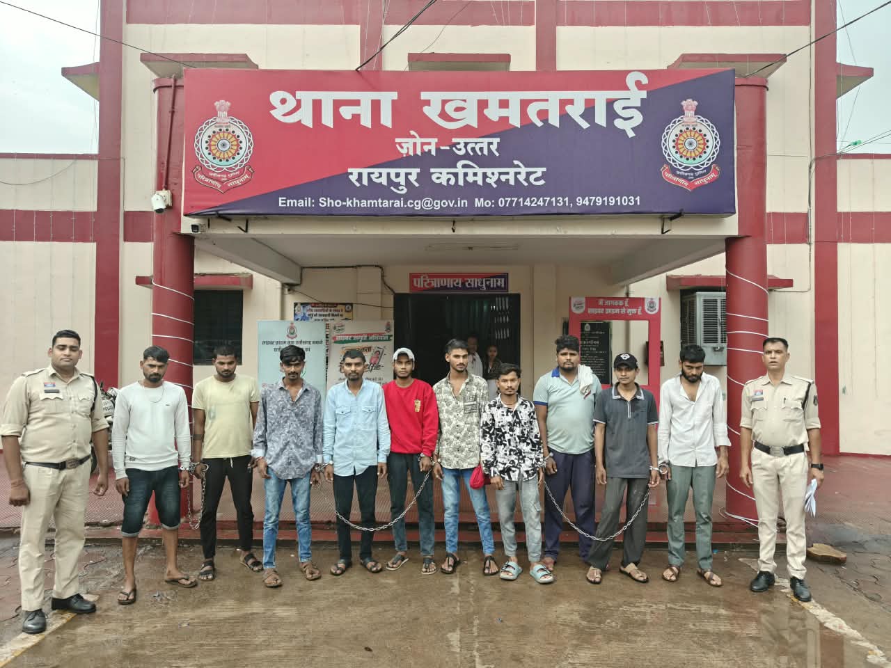 रायपुर: खमतराई पुलिस की बड़ी कार्रवाई, एक दिन में 12 वारंट तामील